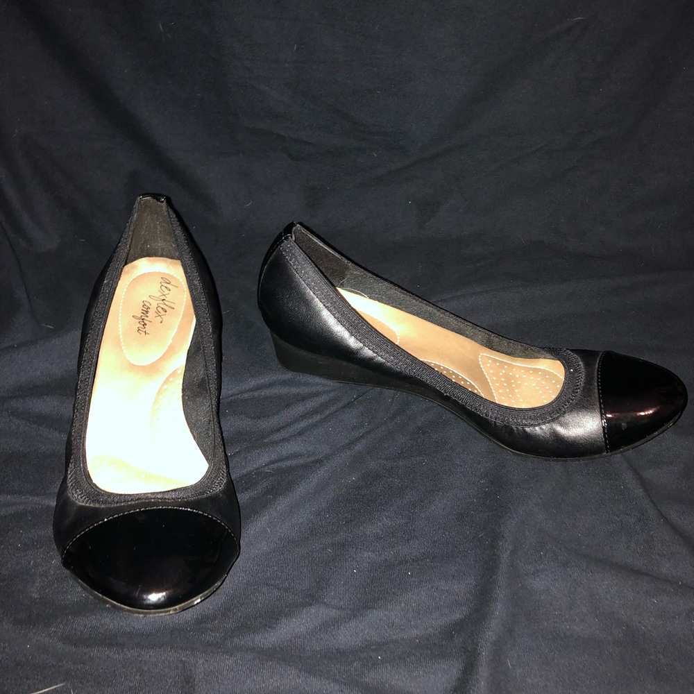 Slightly worn small heels with cushioned insole